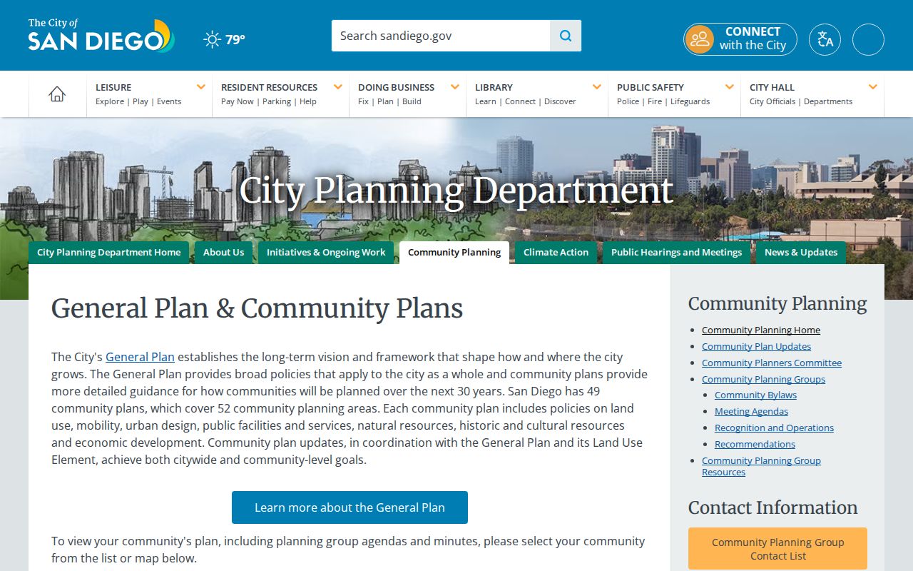 San Diego County ZIP code directory community planning areas map